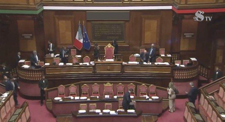 Senato italiano - decreto sicurezza